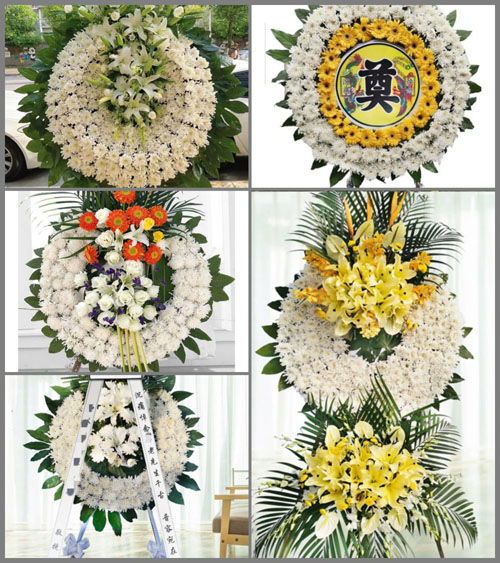 湖北孝感市大悟县新城镇朱湾村花圈速递